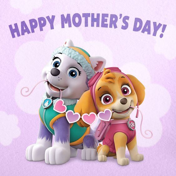Tarjetas de Paw Patrol para el Día de las Madres
