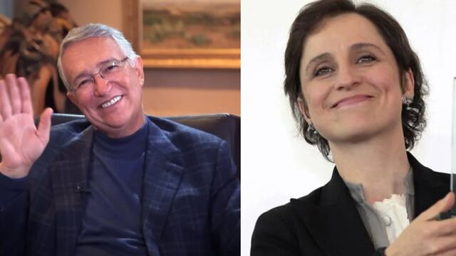Ricardo Salinas Pliego y Carmen Aristegui