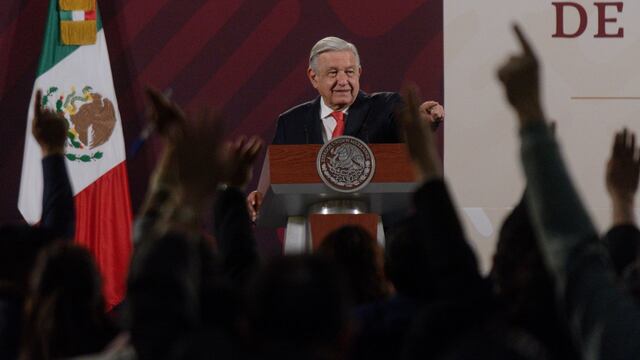 Andrés Manuel López Obrador, presidente de México, encabezó conferencia de prensa matutina en Palacio Nacional.