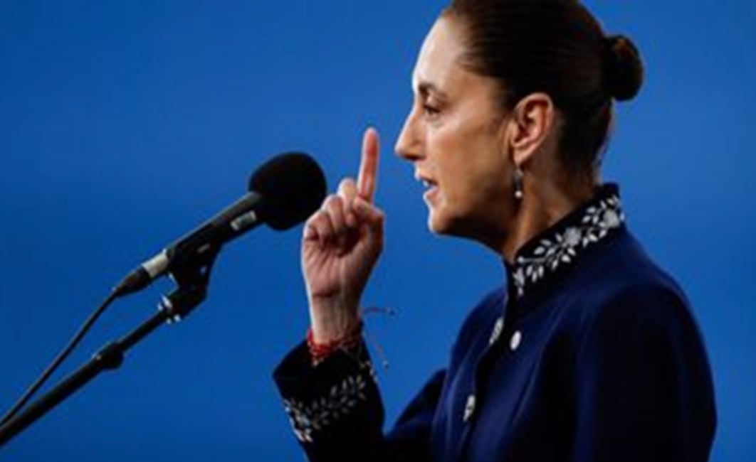 Claudia Sheinbaum en Barcelona, España, abril de 2026