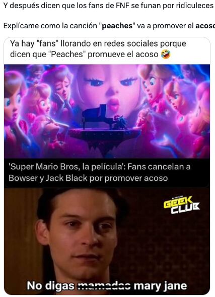Critican la canción Peaches de Super Mario Bros. La Película asegurando que promueve el acoso