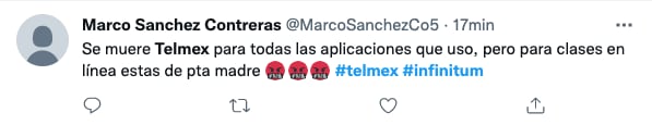 Caída Infinitum de Telmex
