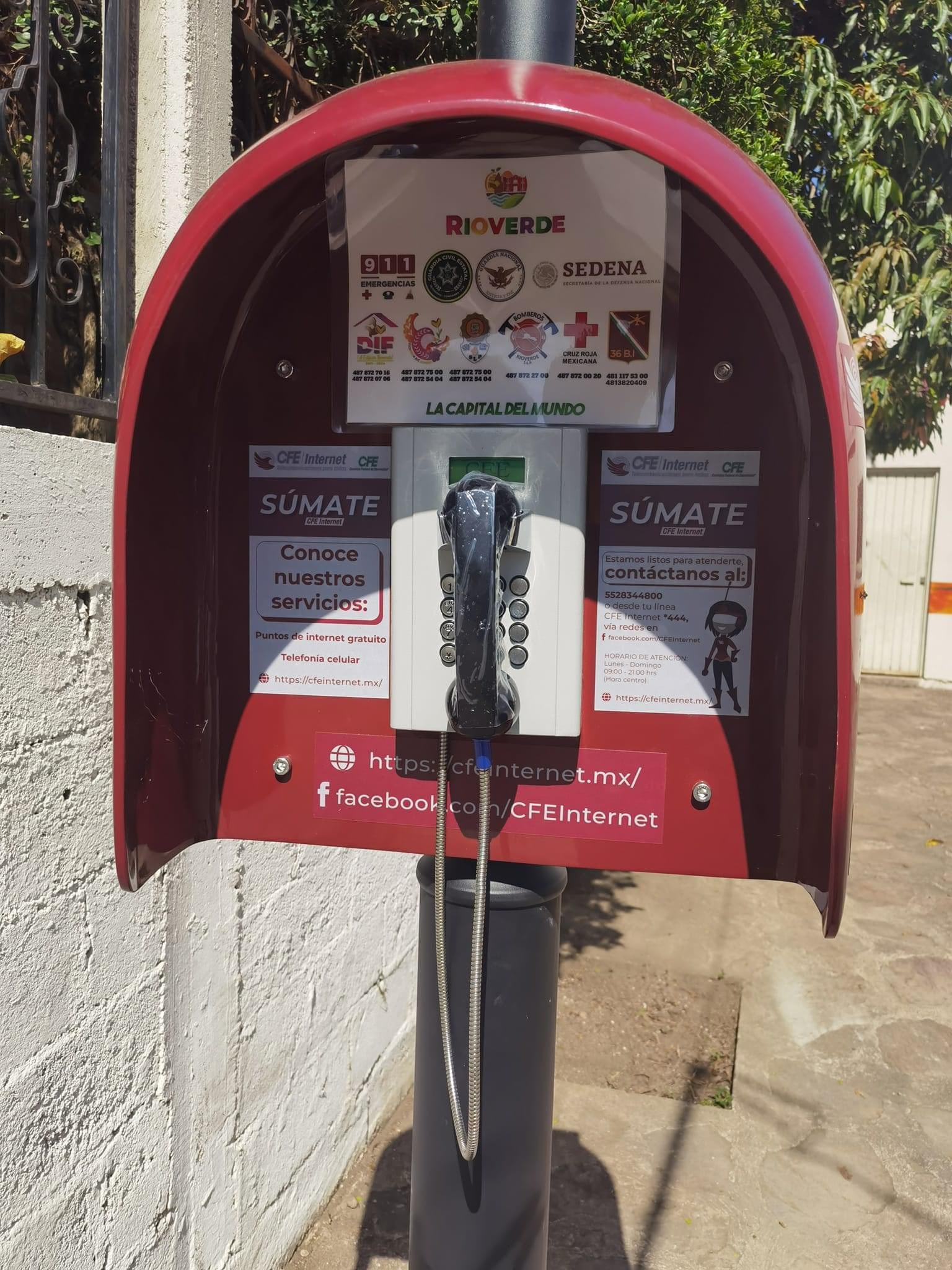 Cabinas telefónicas de la CFE