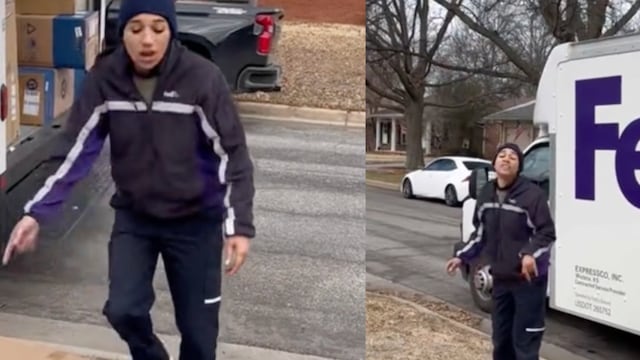 Repartidora de FedEx