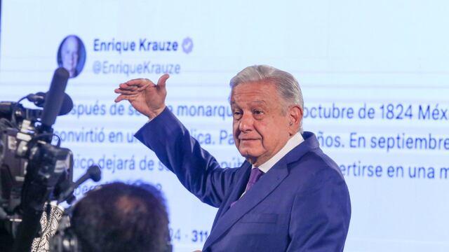 Andrés Manuel López Obrador, presidente de México durante su tradicional mañanera