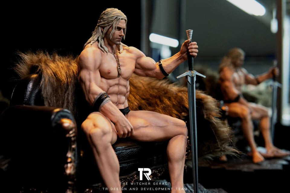 Esta es la figura desnuda de Henry Cavill como Geralt de Rivia en The Witcher