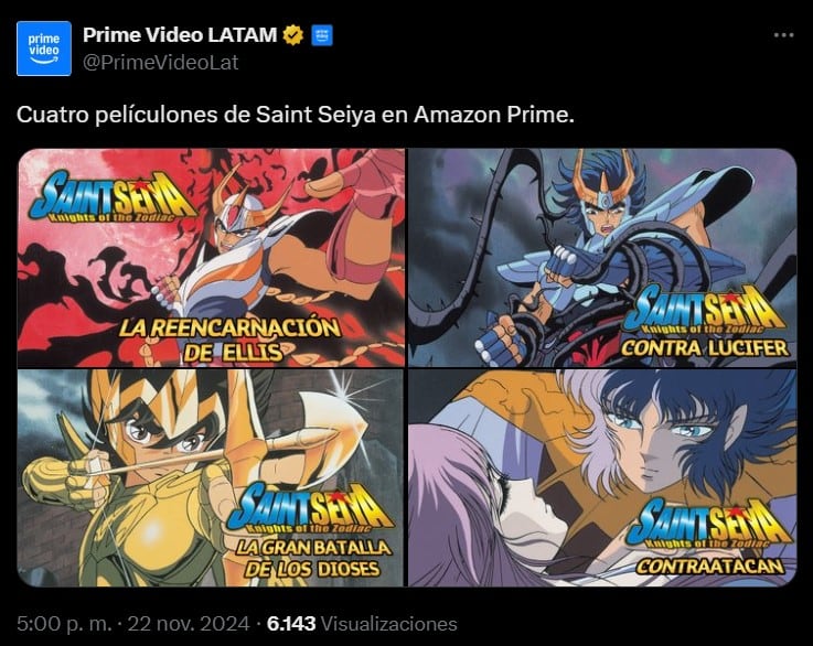 Los Caballeros del Zodiaco en Prime Video