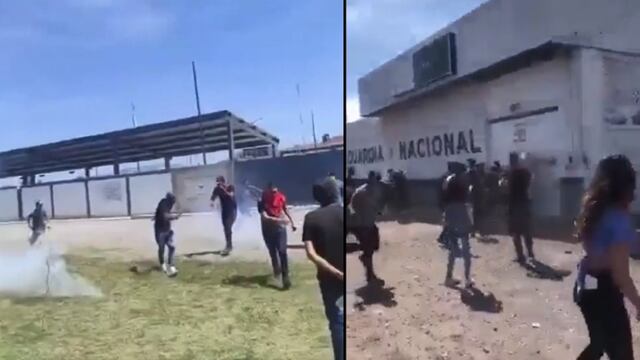 VIDEO: Agentes de la Guardia Nacional agreden a balazos a manifestantes en Ocotlán, Jalisco