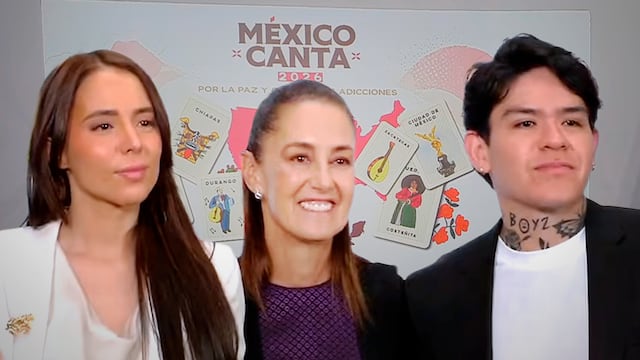 Majo Aguilar y Junior H presentan México Canta 2 junto a Claudia Sheinbaum