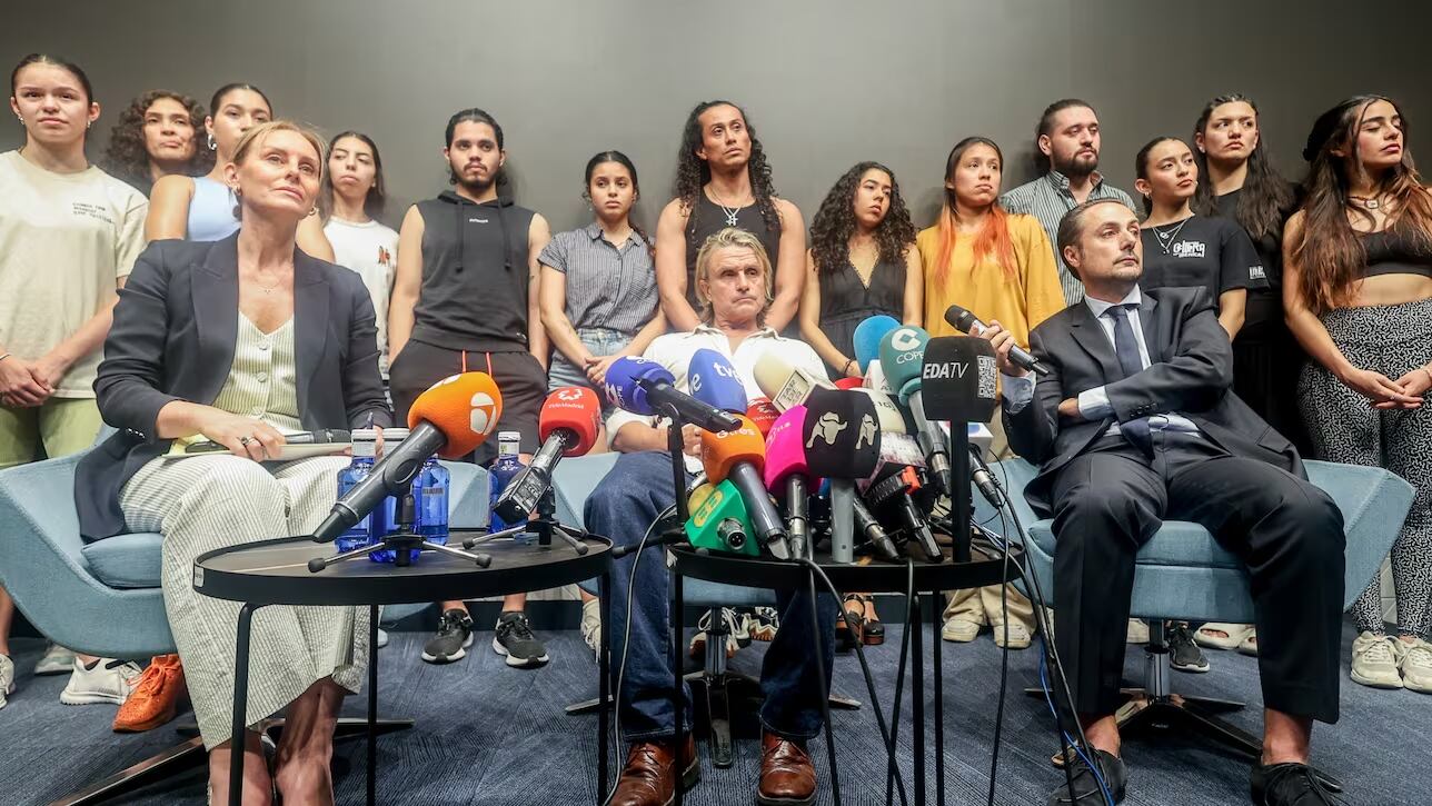 Nacho Cano en conferencia de prensa tras su detención