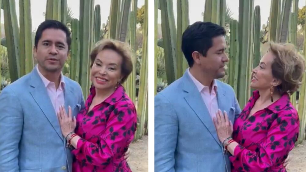 Elba Esther Gordillo celebra un año de matrimonio con su esposo de 37 años de edad