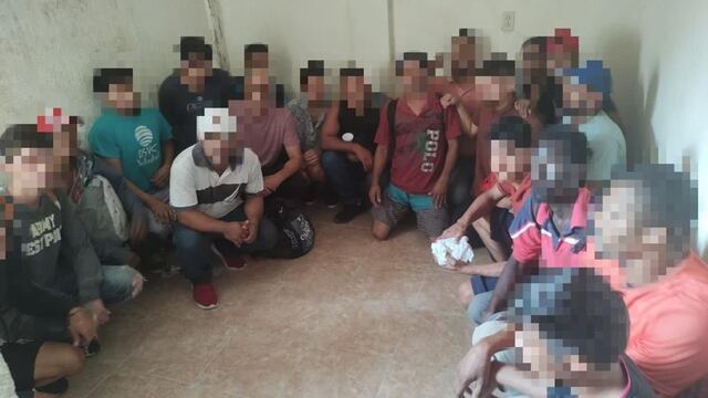 Migrantes rescatados en Veracruz