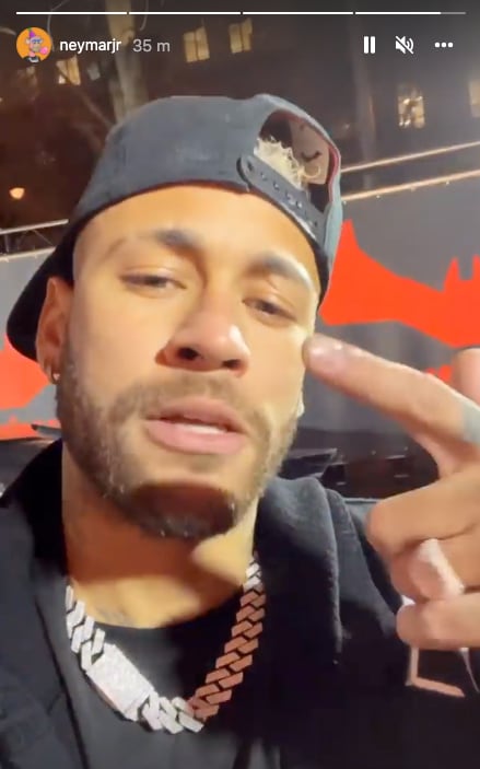 Neymar en la premiere de 'The Batman'
