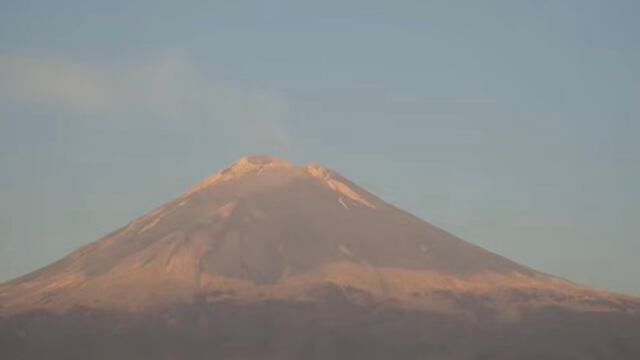 Volcán Popocatépetl el 27 de enero