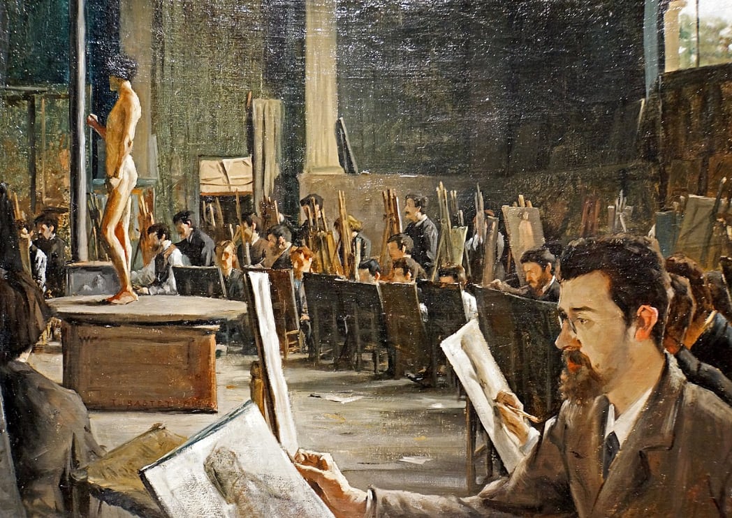 Representación del estudio de Alexandre Cabanel