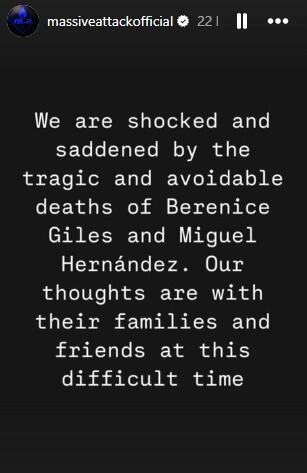 Mensaje de apoyo a las víctimas de Axe Ceremonia 2025