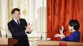 Emmanuel Macron y Sanae Takaichi imitan el Kamehameha de Dragon Ball en Tokio