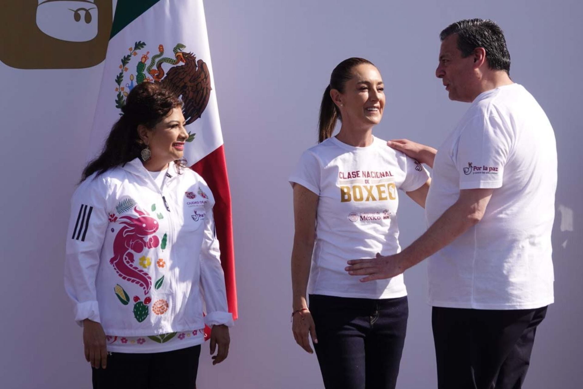 Las mejores fotos de la Clase Nacional de Box en el Zócalo CDMX con Claudia Sheinbaum y Clara Brugada