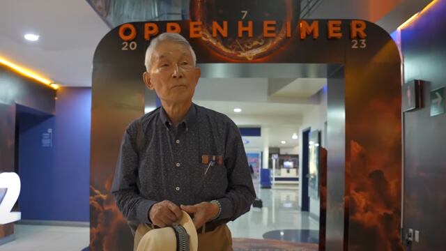 Un sobreviviente de la bomba atómica, Yasuaki Yamashita, lloró al ver Oppenheimer