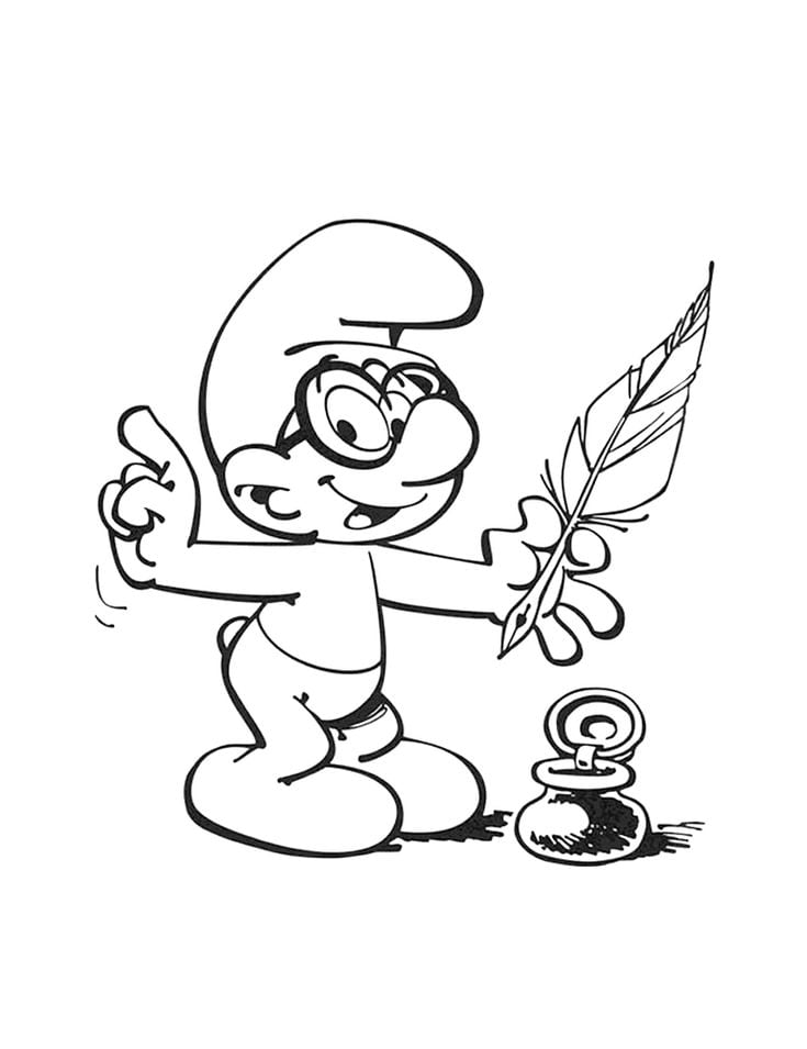 Dibujos de Los Pitufos para colorear