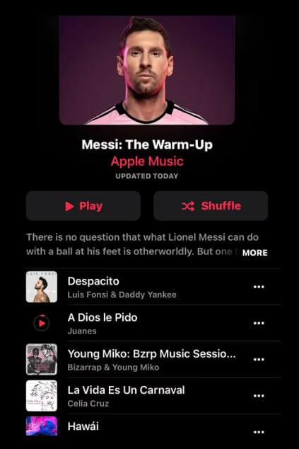 Playlist de Lionel Messi