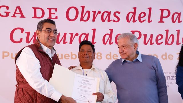 AMLO entregó obras del patrimonio cultural en el estado de Puebla