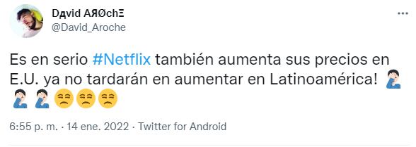 Reacción en redes al aumento de precios en Netflix