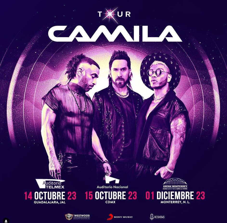 ¿Cuándo se presenta Camila en la Ciudad de México?