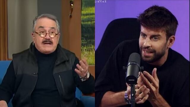 Pedro Sola y Gerard Piqué