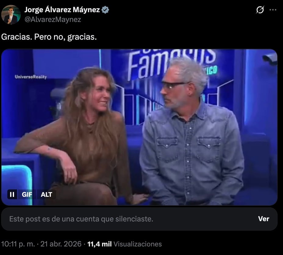 Álvarez Máynez rechaza ingreso de Sergio Mayer a Movimiento Ciudadano