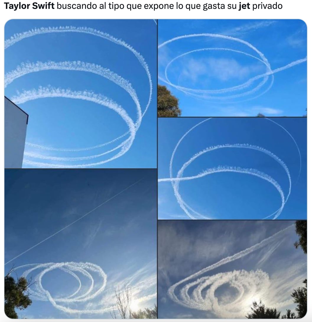 Memes de Taylor Swift por su jet privado