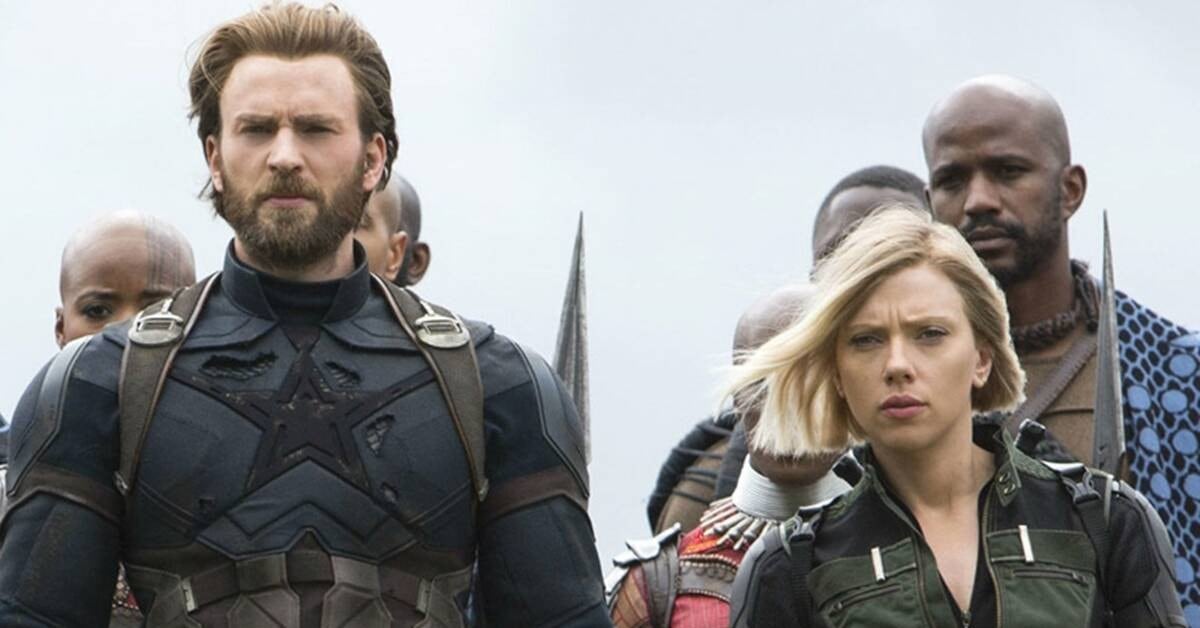 ScarletT Johansson y Chris Evans como Black Widow y Nomad