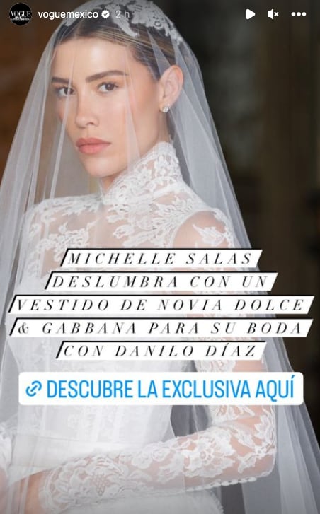 Michelle Salas lucirá 3 vestidos de novia