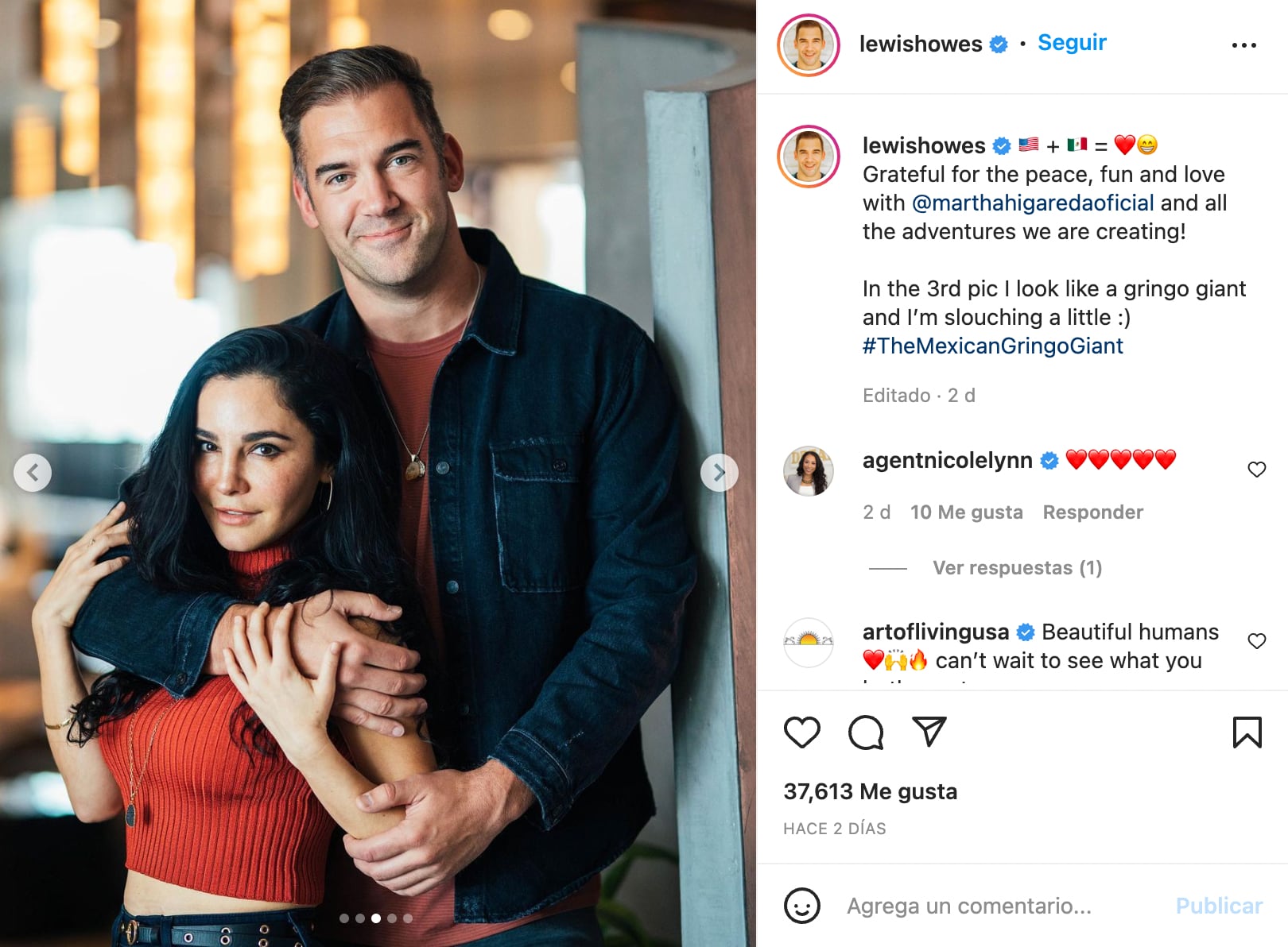 Lewis Howes dedica mensaje a Martha Higareda