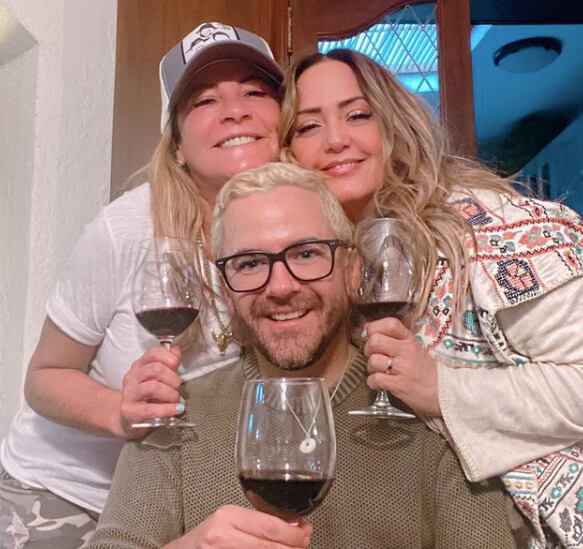 Reencuentro de Andrea Legarreta y Mauricio Mancera