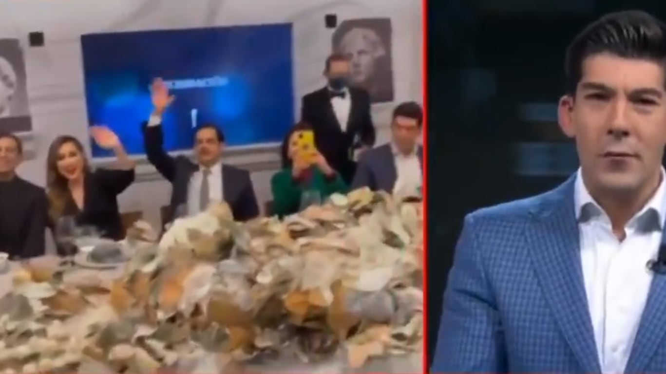 Manuel López San Martín defiende la fiesta de Salinas Pliego en TV Azteca