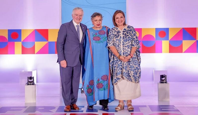 Santiago Creel, Beatriz Paredes y Xóchitl Gálvez/Foto: Paco Peña para Plácido Garza