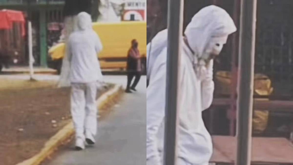 ¿Quién es el hombre de blanco de Coacalco viral en TikTok? Aterroriza las calles, pero también se echa sus tacos (VIDEO)