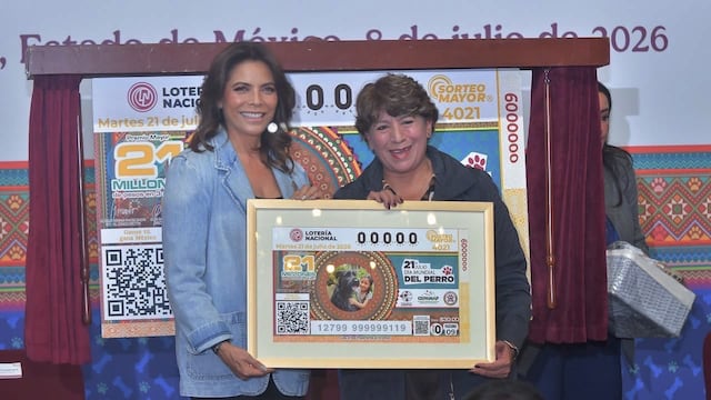 Lotería Nacional lanza billete conmemorativo del Día Mundial del Perro en Edomex.
