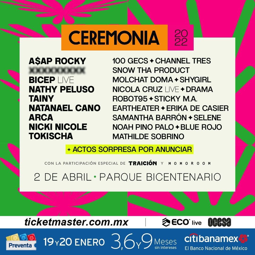 Cartel Ceremonia 2022