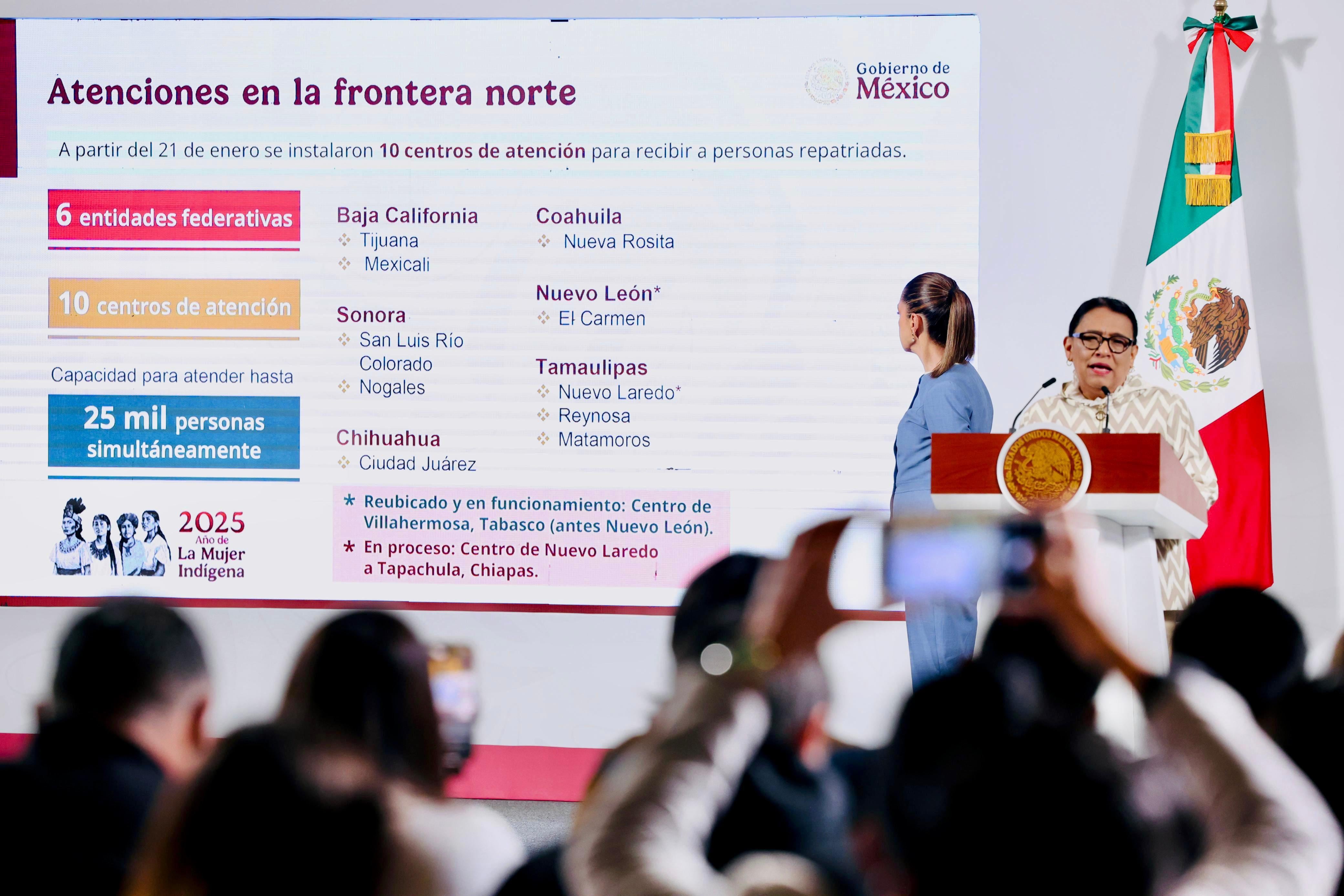 Rosa Icela Rodríguez destaca regreso digno de 75 mil connacionales