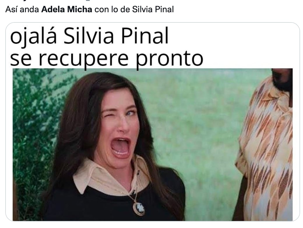 Memes de Adela Micha sobre comentario de Silvia Pinal