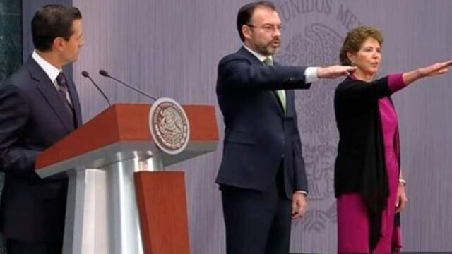 María Cristina García Cepeda en la toma de posesión como secretaria de Cultura