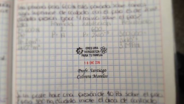 Sello motivacional del Prof. Santiago Cabrera Morelos.