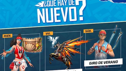 Free Fire: Agenda semanal del 21 al 26 de junio: Vuelve Ala Delta Pegaso y MP5 de la suerte