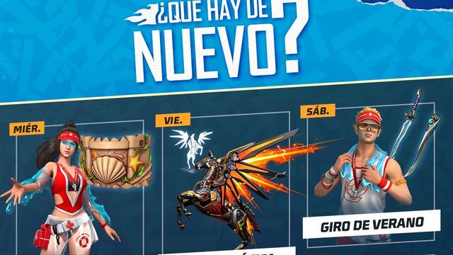 Free Fire: Agenda semanal del 21 al 26 de junio: Vuelve Ala Delta Pegaso y MP5 de la suerte