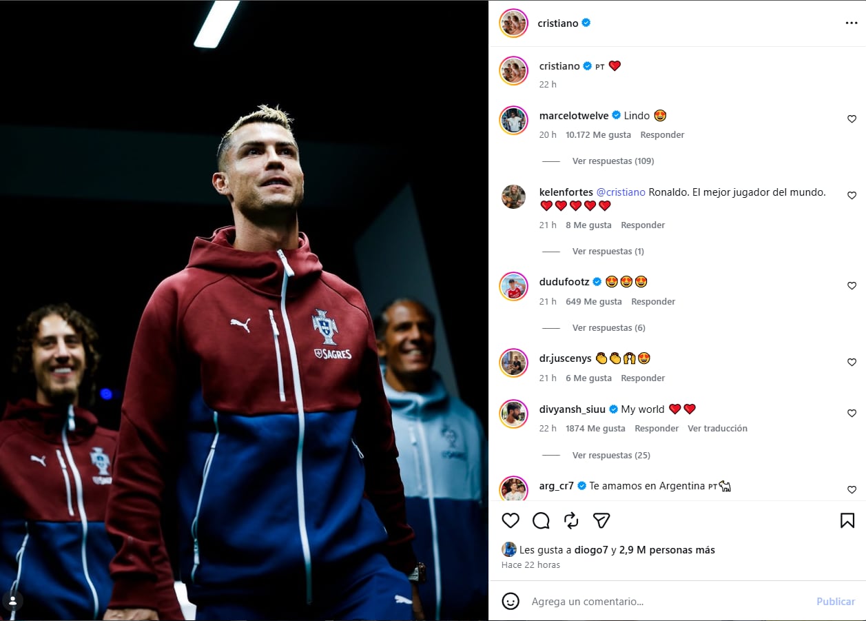 Cristiano Ronaldo en Instagram