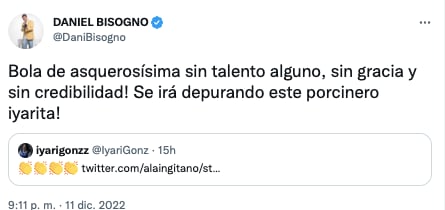 Daniel Bisogno se lanza contra Pablo Chagra