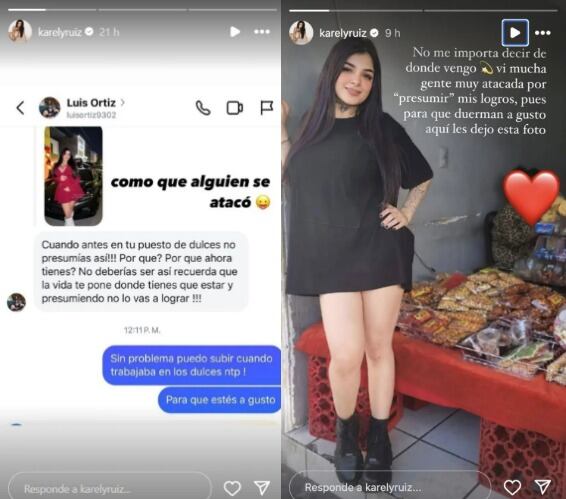 Karely Ruiz calla al hater que quiso humillarla con su pasado