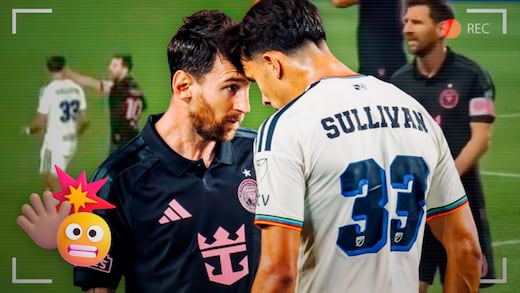 Así fue el manotazo de Lionel Messi a Quinn Sullivan que podría costarle una sanción